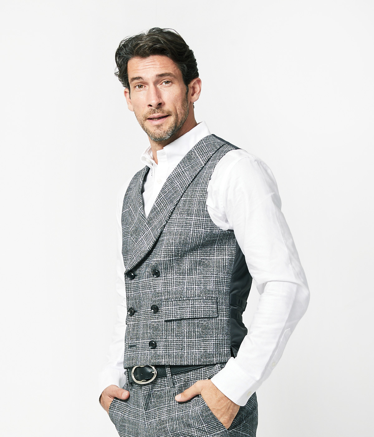 SV53 SHAWL LAPEL VEST | junhashimoto（ジュンハシモト）Official webshop