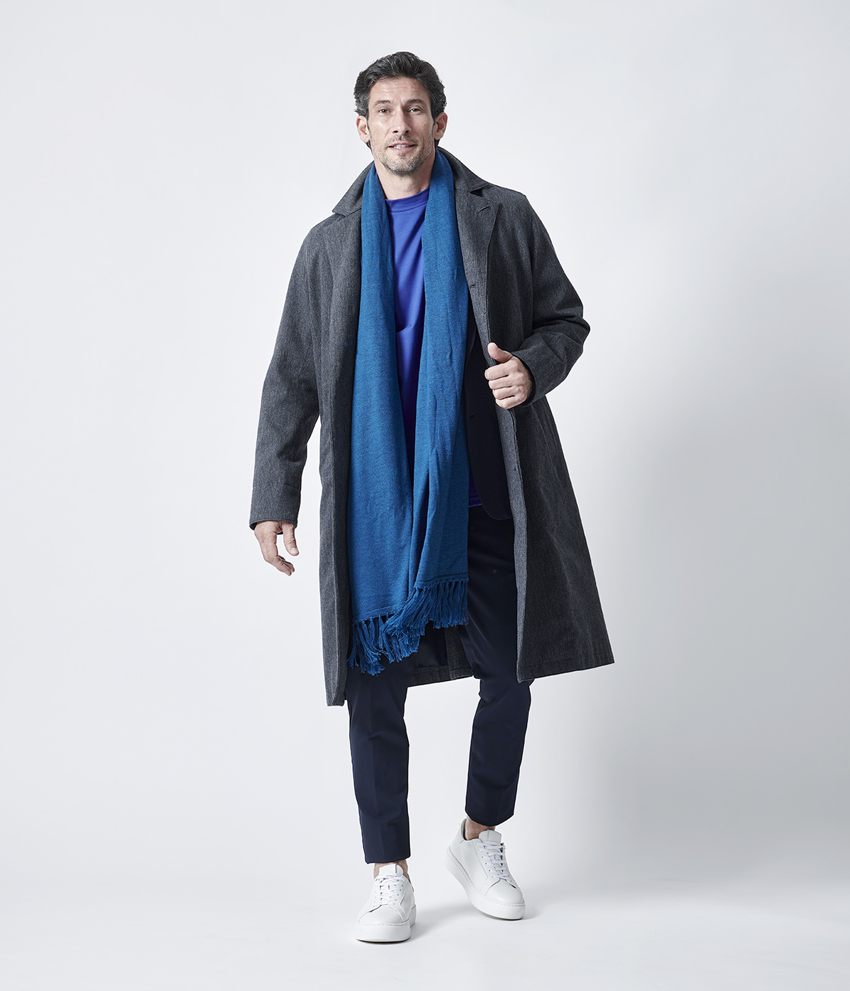 定価27万円】ジュンハシモト×CERRUTI社製 コート メンズ Lサイズ 煮やし 