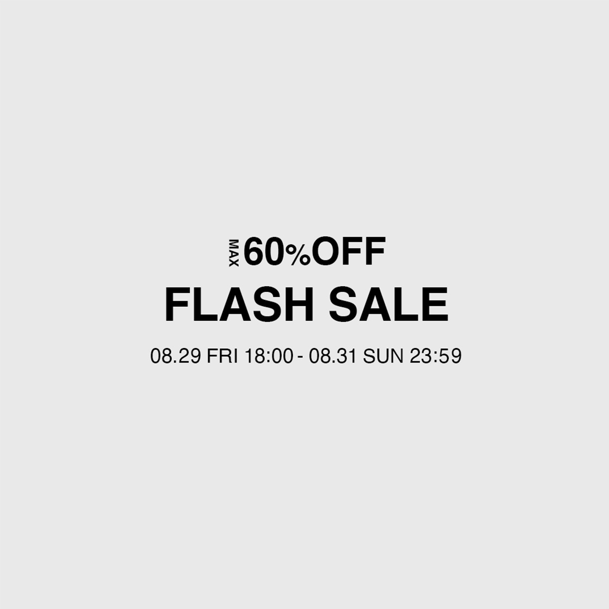 FLASH SALE開催！