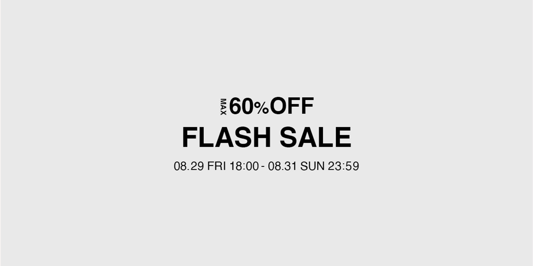 FLASH SALE開催!